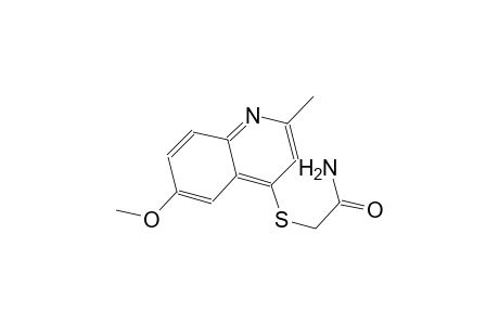 2-[(6-methoxy-2-methyl-4-quinolinyl)sulfanyl]acetamide