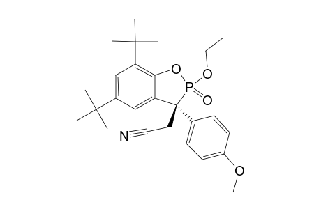 (2R(P)*,3S*)-5,7-DI-TERT.-BUTYL-3-(CYANOMETHYL)-3-(4-METHOXYPHENYL)-2-ETHOXYBENZO-[D]-1,2-OXAPHOSPHOL-2-OXIDE