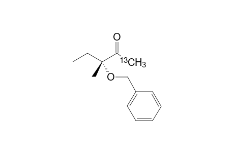 (R)-[1-13C]-3-Benzyloxy-3-methylpentan-2-one