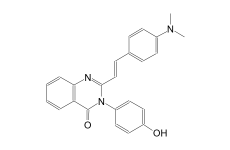 2-{(E)-2-[4-(dimethylamino)phenyl]ethenyl}-3-(4-hydroxyphenyl)-4(3H)-quinazolinone