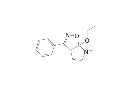 6a-ethoxy-4,5,6,6a-tetrahydro-6-methyl-3-phenyl-3aH-pyrrolo[3,2-d]isoxazol
