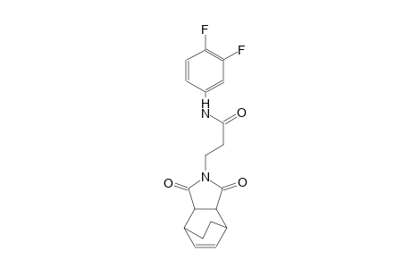 N-(3,4-difluorophenyl)-3-(1,3-dioxo-3a,4,7,7a-tetrahydro-1H-4,7-ethanoisoindol-2(3H)-yl)propanamide