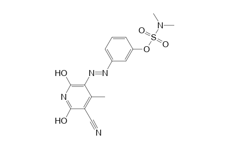 3-Cyano-2,6-dihydroxy-5-(3-dimethylsulphamoyloxyphenylazo)-4-methylpyridine