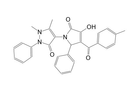 3H-pyrazol-3-one, 4-[2,5-dihydro-3-hydroxy-4-(4-methylbenzoyl)-2-oxo-5-phenyl-1H-pyrrol-1-yl]-1,2-dihydro-1,5-dimethyl-2-phenyl-