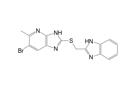 2-[(1H-benzimidazol-2-ylmethyl)sulfanyl]-6-bromo-5-methyl-3H-imidazo[4,5-b]pyridine