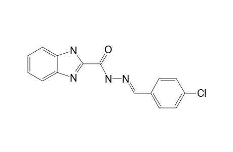 N-(4-CHLORBENZYLIDEN)-BENZIMIDAZOL-2-CARBONSAEUREHYDRAZIDE