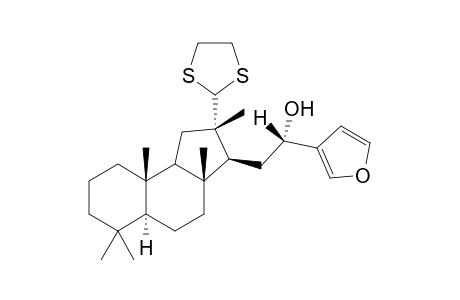 (16S,13S)-12-(Ethylenedithio)-19,25-epoxy-17(25),18-diene-16-hyrtiosanol