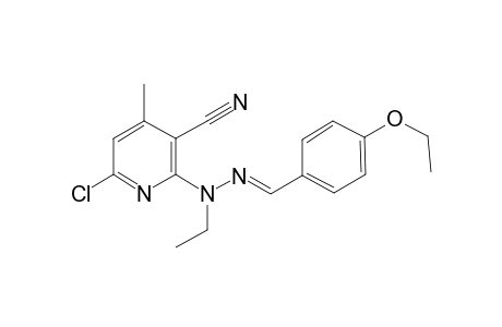 3-Pyridinecarbonitrile, 6-chloro-2-[2-[(4-ethoxyphenyl)methylidene]-1-ethylhydrazino]-4-methyl-
