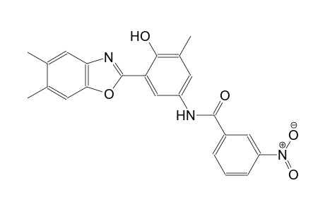 benzamide, N-[3-(5,6-dimethyl-2-benzoxazolyl)-4-hydroxy-5-methylphenyl]-3-nitro-