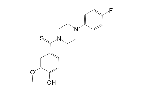 4-{[4-(4-fluorophenyl)-1-piperazinyl]carbothioyl}-2-methoxyphenol