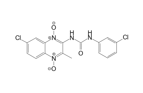 2-(3-Chlorophenylureido)-7-chloro-3-methyl quinoxaline-1,4-dioxides