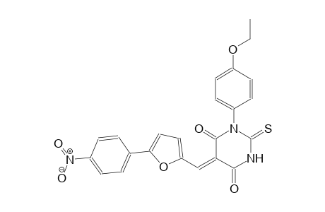 (5Z)-1-(4-ethoxyphenyl)-5-{[5-(4-nitrophenyl)-2-furyl]methylene}-2-thioxodihydro-4,6(1H,5H)-pyrimidinedione