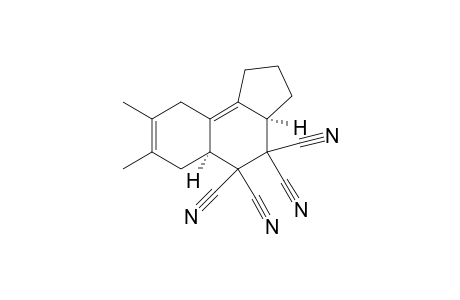 (5as,3aR)-7,8-Dimethyl-2,3,3a,5a,6,9-hexahydro-1H-cyclopenta[a]-naphthalene-4,4,5,5-tetracarbonitrile