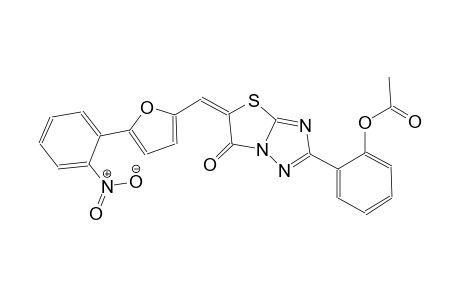 thiazolo[3,2-b][1,2,4]triazol-6(5H)-one, 2-[2-(acetyloxy)phenyl]-5-[[5-(2-nitrophenyl)-2-furanyl]methylene]-, (5E)-