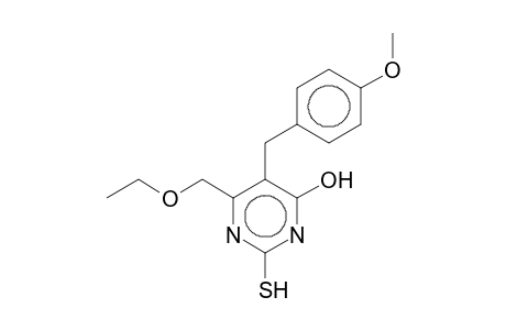 4-(Ethoxymethyl)-6-hydroxy-2-mercapto-5-(4-methoxybenzyl)pyrimidine