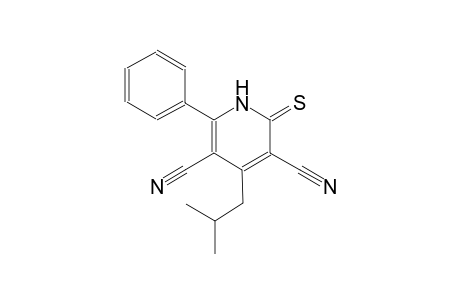 4-isobutyl-6-phenyl-2-thioxo-1,2-dihydro-3,5-pyridinedicarbonitrile