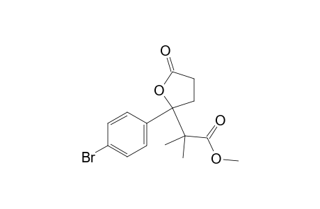 Methyl 2-(2-(4-bromophenyl)-5-oxotetrahydrofuran-2-yl)-2-methylpropanoate