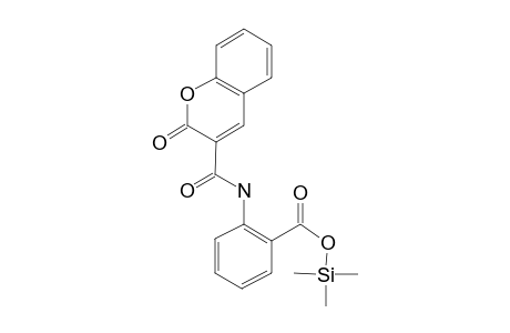 2-{[(2-oxo-2H-chromen-3-yl)carbonyl]amino}benzoic acid, tms derivative