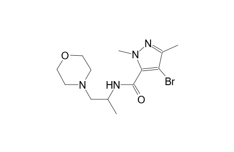4-bromo-1,3-dimethyl-N-[1-methyl-2-(4-morpholinyl)ethyl]-1H-pyrazole-5-carboxamide