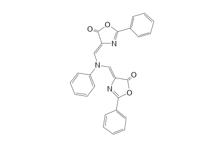 N-Phenyl-N-bis(5-oxo-2-phenyl-4,5-dihydrooxazol-4-ylmethylene)amine
