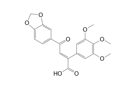 (E)-2-(3,4,5-Trimethoxyphenyl)-4-(3,4-methylenedioxyphenyl)-4-oxo-2-butenoic acid