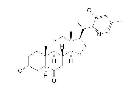 FETISININE;(3R,20S)-3-HYDROXY-20-(5'-HYDROXY-3'-METHYL-PYRIDIN-6'-YL)-5-ALPHA-PREGNAN-6-ONE