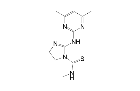 2-[(4,6-dimethyl-2-pyrimidinyl)amino]-N-methyl-4,5-dihydro-1H-imidazole-1-carbothioamide