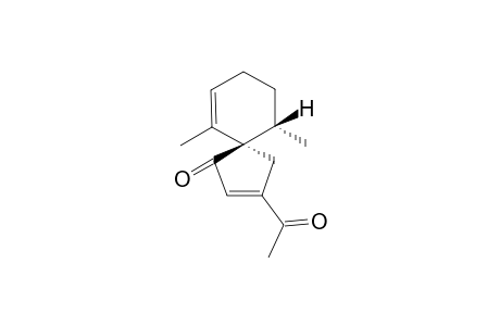 (5R,6S)-2-acetyl-6,10-dimethyl-4-spiro[4.5]deca-2,9-dienone