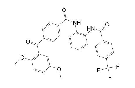 4-(2,5-dimethoxybenzoyl)-N-[2-[[4-(trifluoromethyl)benzoyl]amino]phenyl]benzamide