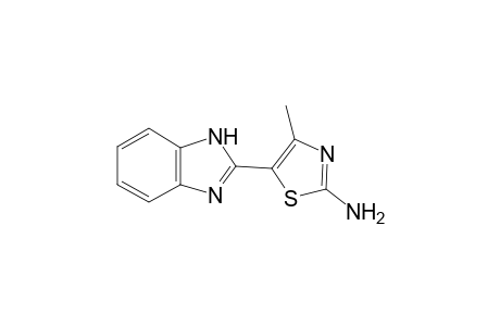 Thiazol-2-amine, 5-(2-benzimidazolyl)-4-methyl-