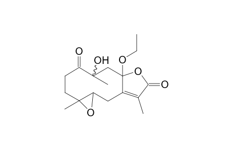 4,5-Epoxy-4,10,3'-trimethyl-10-hydroxy-8-ethoxy-11,2'-dioxo-2',5'-dihydrofuro[4',5'-7,8]cyclodecane