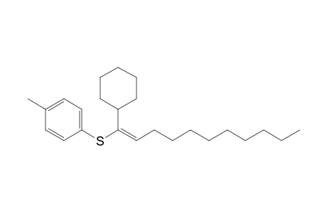 1-[(E)-1-cyclohexylundec-1-enyl]sulfanyl-4-methyl-benzene