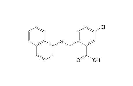 5-CHLORO-alpha-[(1-NAPHTHYL)THIO]-o-TOLUIC ACID