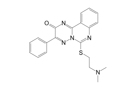 6-[[2-(DIMETHYLAMINO)-ETHYL]-THIO]-3-PHENYL-2H-[1,2,4]-TRIAZINO-[2,3-C]-QUINAZOLIN-2-ONE
