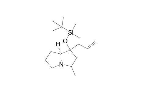 (7aS)-1-allyl-1-(tert-butyldimethylsilyloxy)-3-methylhexahydro-1H-pyrrolizine