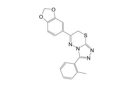 6-(1,3-benzodioxol-5-yl)-3-(2-methylphenyl)-7H-[1,2,4]triazolo[3,4-b][1,3,4]thiadiazine