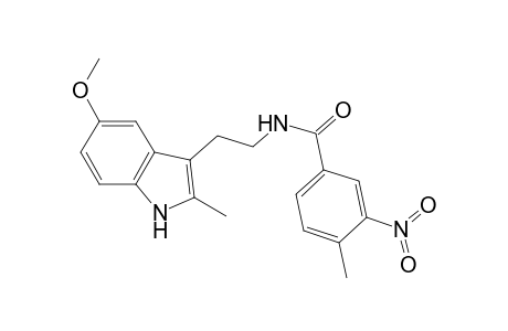 N-[2-(5-methoxy-2-methyl-1H-indol-3-yl)ethyl]-4-methyl-3-nitro-benzamide