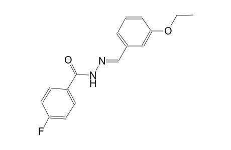 N'-[(E)-(3-ethoxyphenyl)methylidene]-4-fluorobenzohydrazide