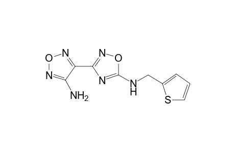 1,2,4-Oxadiazol-5-amine, 3-(4-amino-1,2,5-oxadiazol-3-yl)-N-(2-thienylmethyl)-