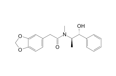 (+)-[1'R,2'R]-N-(2'-Hydroxy-1'-methyl-2'-phenylethyl)-N-methyl-2-(3,4-methylenedioxyphenyl)acetamide