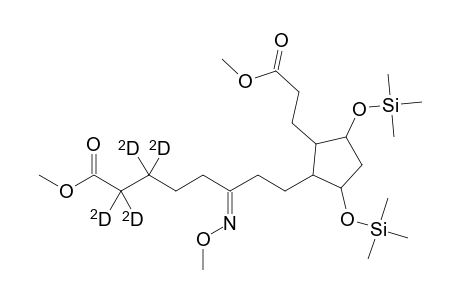 6-(methoxyimino)-8-(2-(2-(methoxycarbonyl)ethyl)-3,5-di(trimethylsiloxy)cyclopentyl)octanoic acid methyl ester (10,10,12,12-D4)
