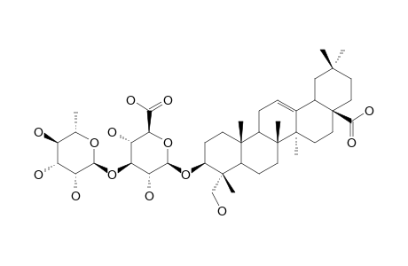 3-O-BETA-[RHAMNOPYRANOSYL-(1->3)-GLUCURONOPYRANOSYL]-HEDERAGENIN