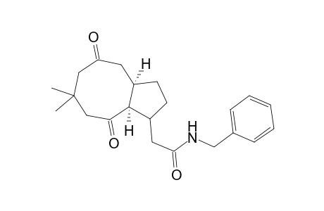 2-[(3aS,9aR)-4,8-diketo-6,6-dimethyl-1,2,3,3a,5,7,9,9a-octahydrocyclopentacycloocten-3-yl]-N-benzyl-acetamide