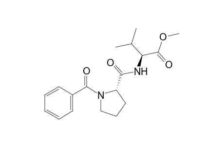 N-(1-benzoyl-L-prolyl)-L-valine, methyl ester