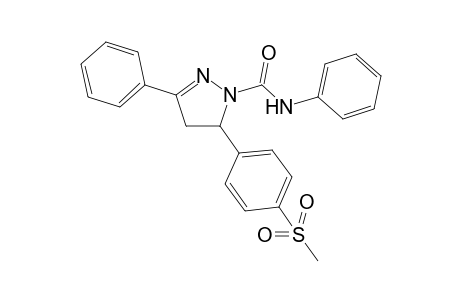 5-(4-(methylsulfonyl)phenyl)-N,3-diphenyl-4,5-dihydro-1H-pyrazole-1-carboxamide