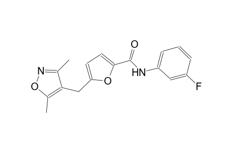 5-[(3,5-dimethyl-4-isoxazolyl)methyl]-N-(3-fluorophenyl)-2-furamide