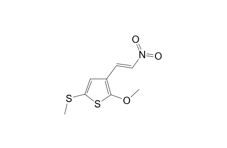 2-Methoxy-5-(methylthio)-3-[(E)-2-nitroethenyl]thiophene
