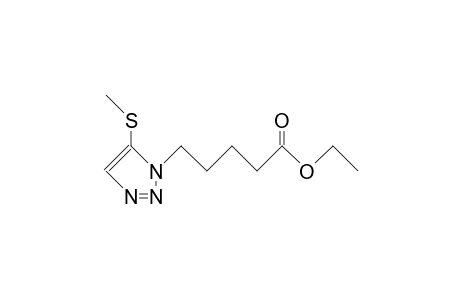 5-(5-Methylthio-1,2,3-triazol-1-yl)-pentanoic acid, ethyl ester