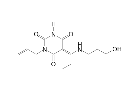 (5E)-1-allyl-5-{1-[(3-hydroxypropyl)amino]propylidene}-2,4,6(1H,3H,5H)-pyrimidinetrione