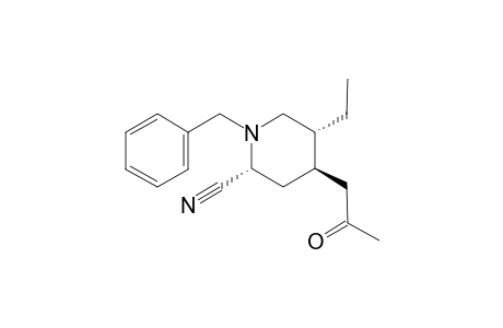 T-4-ACETONYL-1-BENZYL-C-5-ETHYL-R-2-PIPERIDINECARBONITRILE